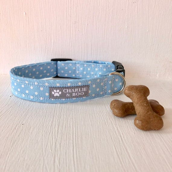 Blue Dog Collar Girl Dog Collar Boy Dog Collar Puppy Etsy UK