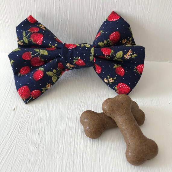etsy dog collar bow tie
