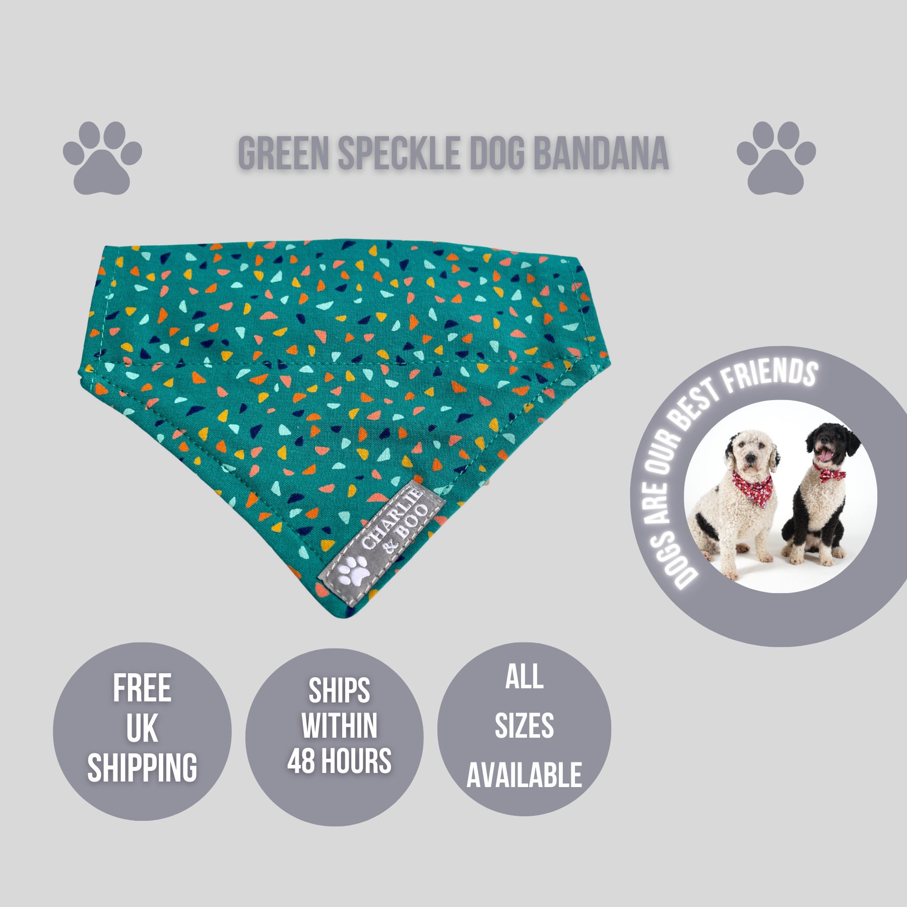 Etsy bandana dog top