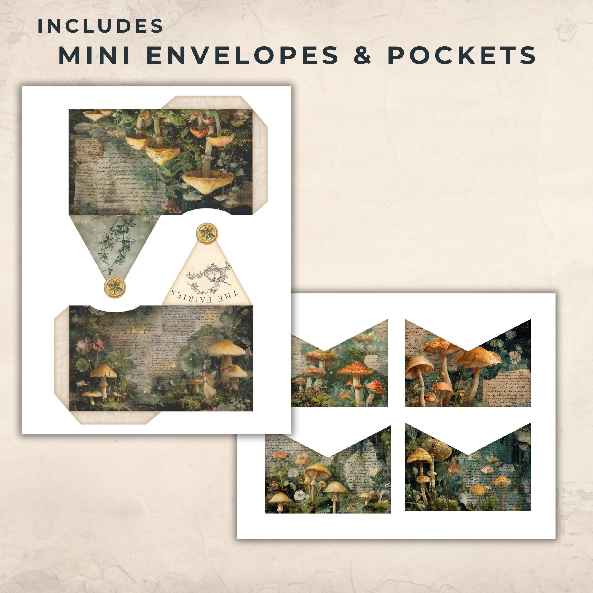 Enchanted Forest Junk Journal Kit: Woodland-themed Digital Printables ...