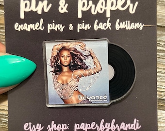 Dangerously In Love Inspired Vinyl Record Acrylic lapel Pin