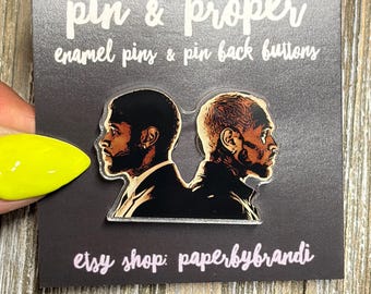 R & B Inspired (Back to Back) Acrylic Pin