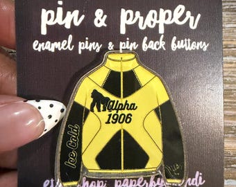 Ice Cold  Alpha Track Jacket Acrylic Lapel Pin
