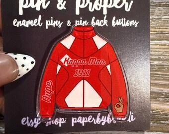 Kappa Man Track Jacket Acrylic Lapel Pin