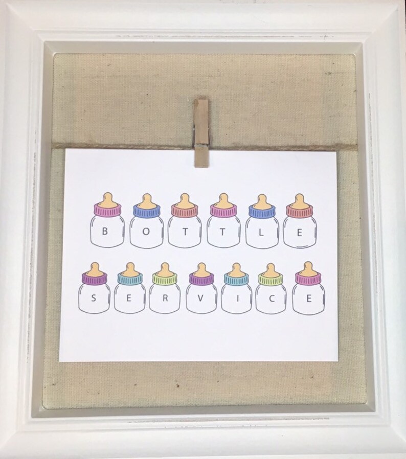 Bottle Service Baby Card
