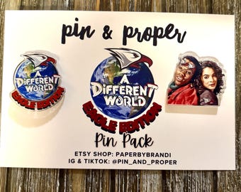 A Different World - Eagle Edition Acrylic Lapel Pin Pack (2 pins)