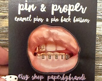 A&T Aggie Grill Acrylic Lapel Pin