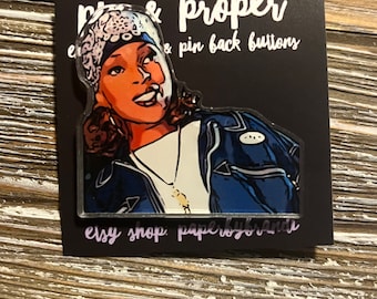 XL Mary J What’s the 411? Acrylic Pin