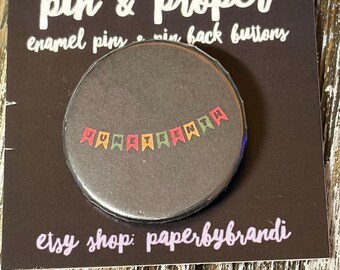 Juneteenth Banner Pin Back Button