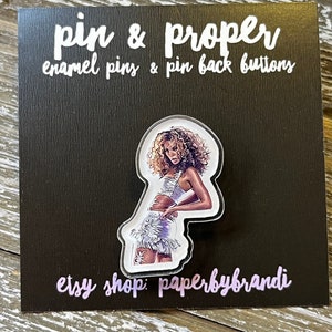 Deja Vu Queen B Inspired Acrylic lapel Pin