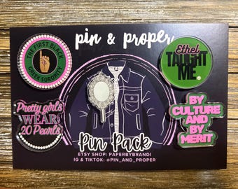 First Black Greek Sorority Pin Pack