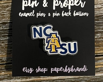 NC A&T State University Acrylic Lapel Pin