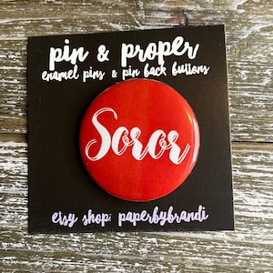 Delta Soror Pin Back Button
