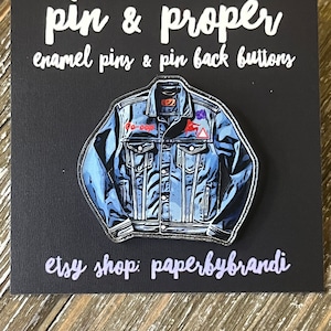 DST Jean Jacket Acrylic Lapel Pin