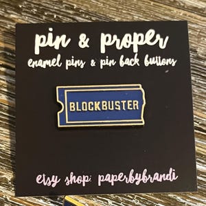 Blockbuster Enamel  Pin