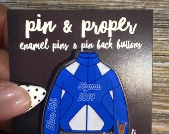 Sigma Track Jacket Acrylic Lapel Pin