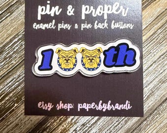 Aggie 100th Homecoming (Numbers)  Acrylic Lapel Pin