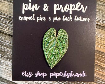 Green Leaf Enamel Pin