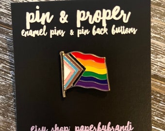 Progress Pride Enamel  Pin