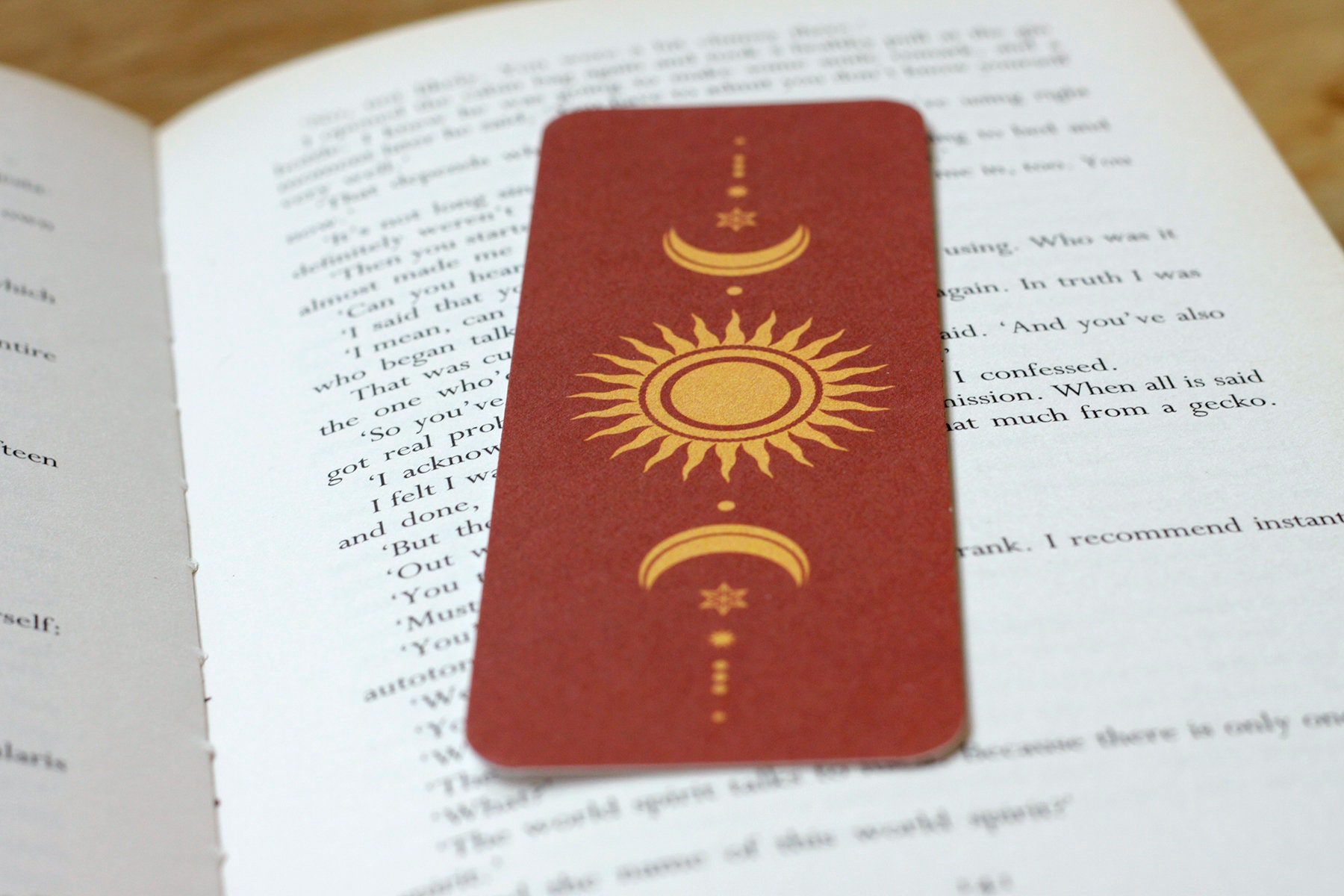 moon phases lunar bookmark illustrated bookmark cosmic etsy