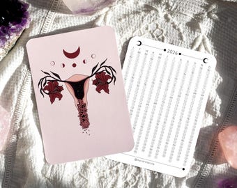2026 Period Tracker / Woman&#39;s Moon Cycle Calendar / Gift for Her PREORDER