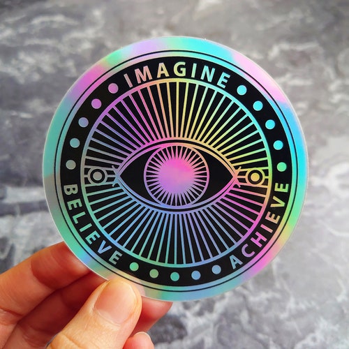 Minds Eye Holographic Sticker Etsy