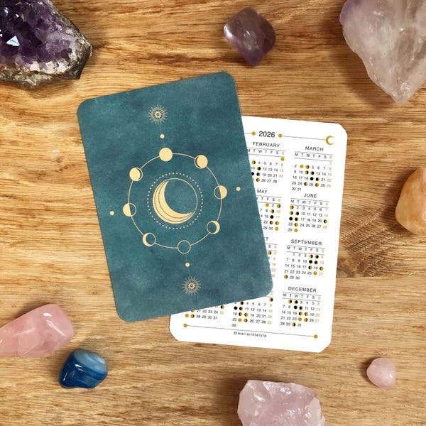 2026 Mini Lunar Calendar: Stocking Filler