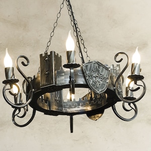 Chandelier Lighting large Ancient Medieval Iron Chandelier 6 lights chandelier Ceiling lights Rustic lighting Chandelier Lighting large Ancient Medieval Iron Chandelier 6 lights chandelier Ceiling lights Rustic lighting