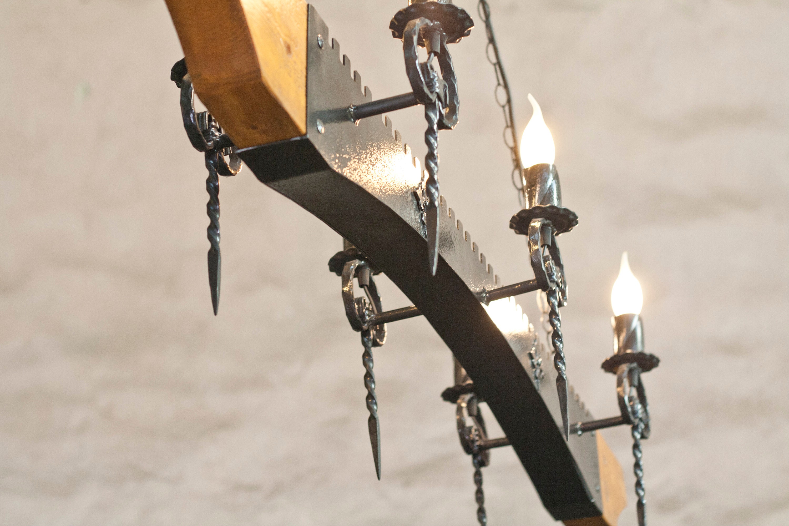 Wood and iron light cheap fixtures