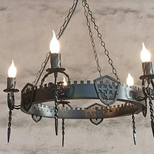 Chandelier ligthing - Wrought iron lights - Lighting fixture - Metal lights