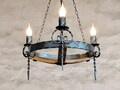 Wrought Iron Chandelier Lighting: Gothic style ceiling lights