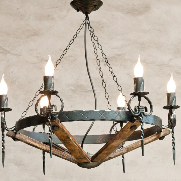 Rustic Chandelier Etsy