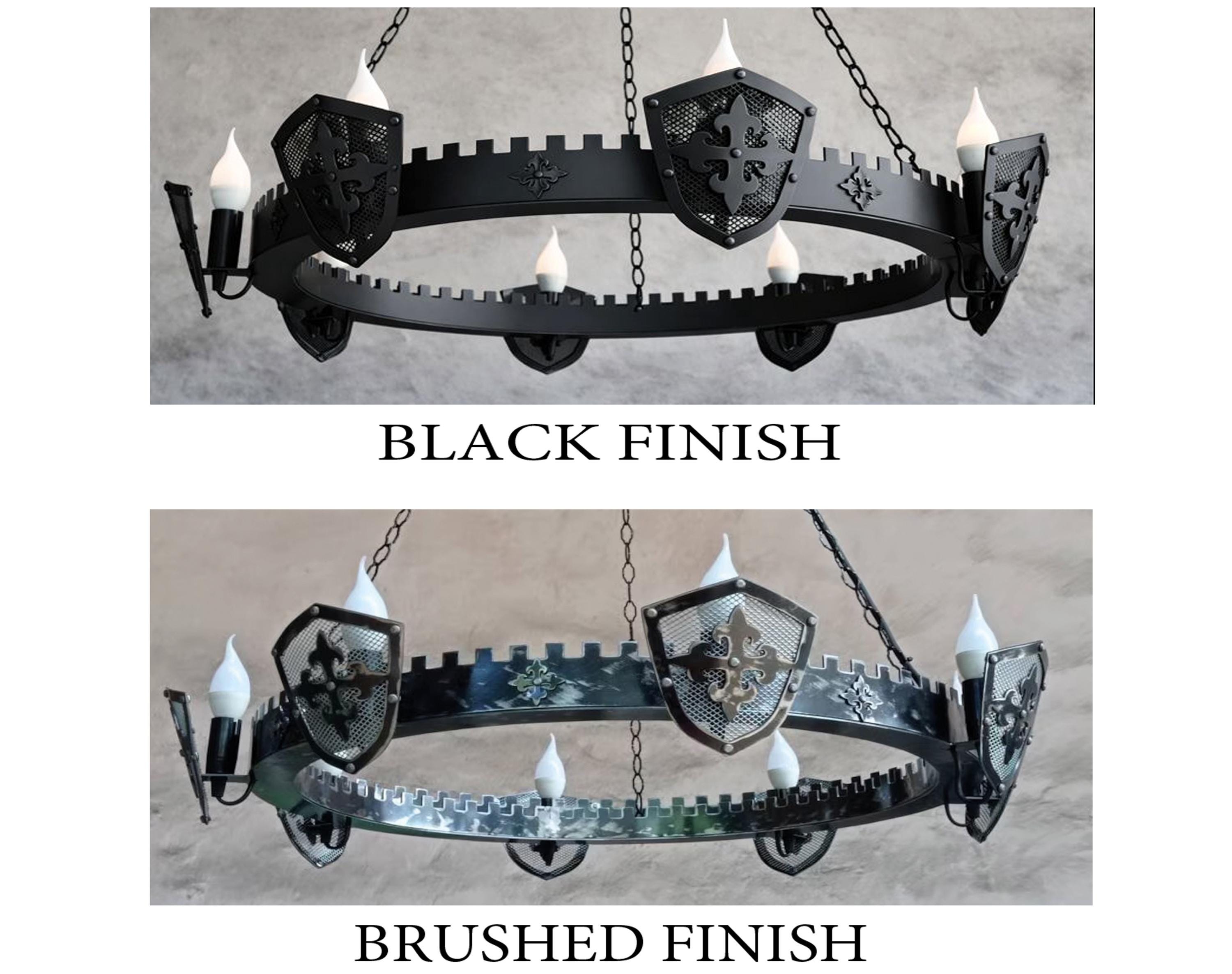 古代中世スタイルの鉄製シャンデリア - 8灯シャンデリア - 天井照明