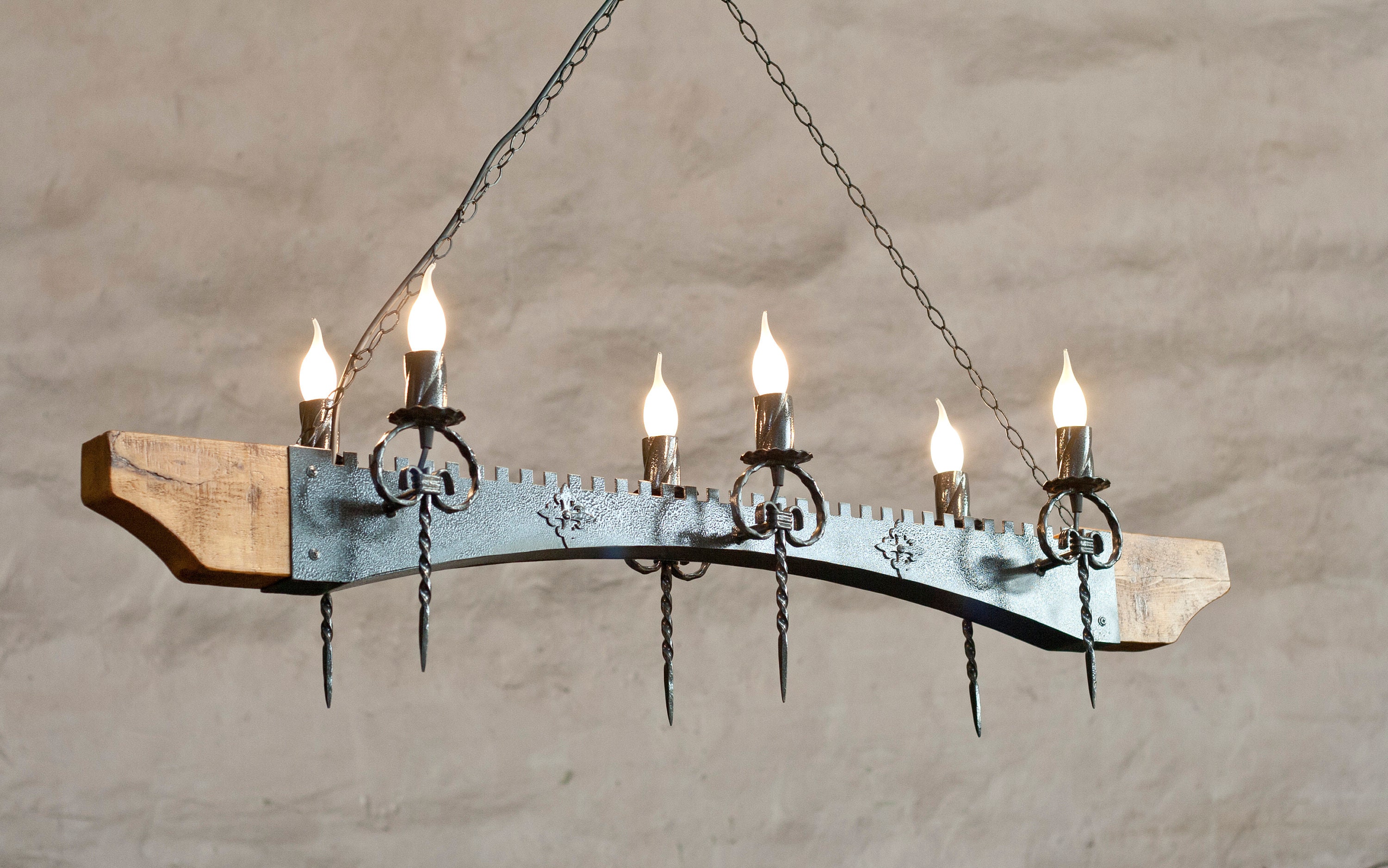 Wood and iron light cheap fixtures