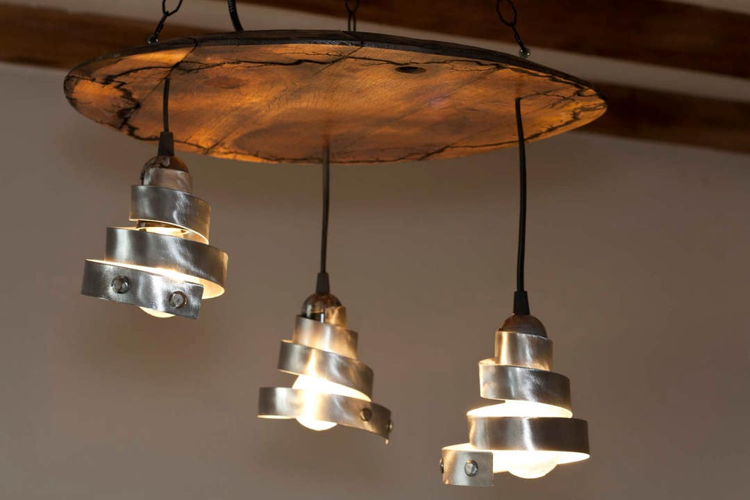 Wine Barrel Ceiling Lights. Rustic Pendant Light. Etsy