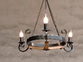 Chandelier lighting - Wrought iron chandelier - Three light ceiling lights