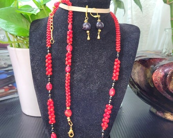 Red Coral And Pearl