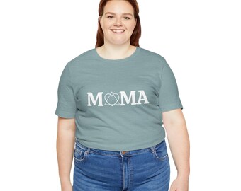 T-shirt adoptiemoeder: adoptiesymbool 'MAMA', uniseks jerseytop, adoptiecadeau
