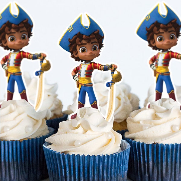 Adornos para cupcakes digitales Santiago Of The Seas PNG