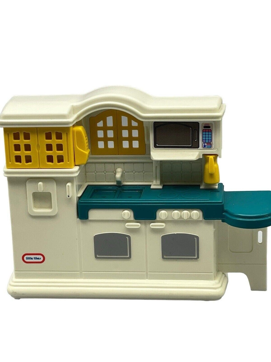 Vintage Little Tikes Dollhouse Kitchen Fridge Sink Stove Phone