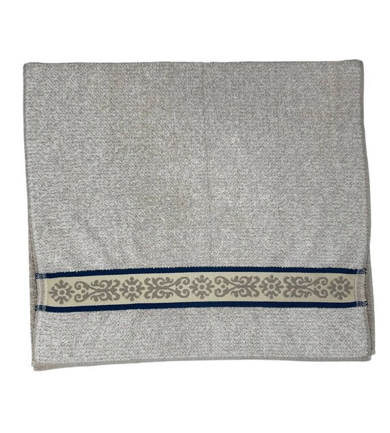 Vintage Martex Luxor Collection Bath Towel Sculpted Beige Reversible Terry Cloth Etsy
