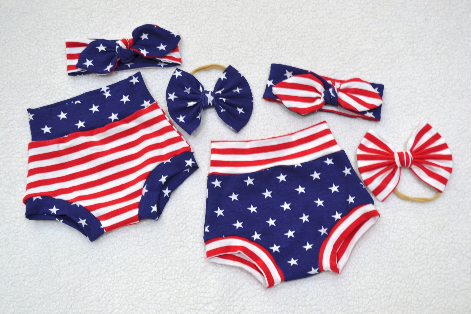 Red White and Blue Baby Outfit Three Pieces Red White Stripe Etsy