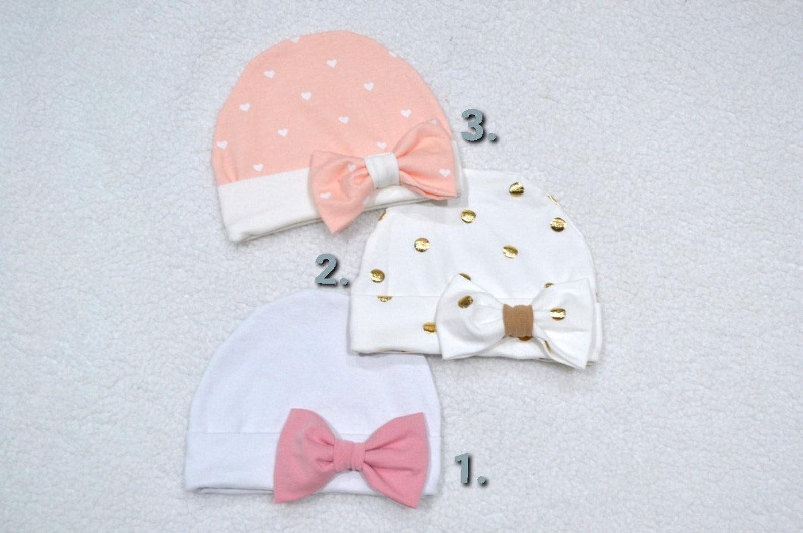 Baby Girl Bow Hats Baby Band Beanie Hats Newborn Bow Hats Etsy