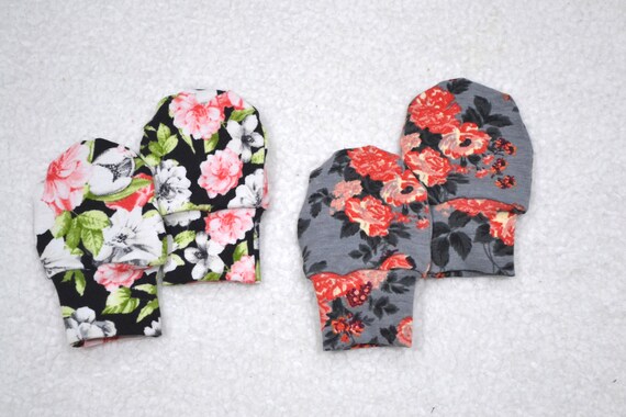 baby girl scratch mittens