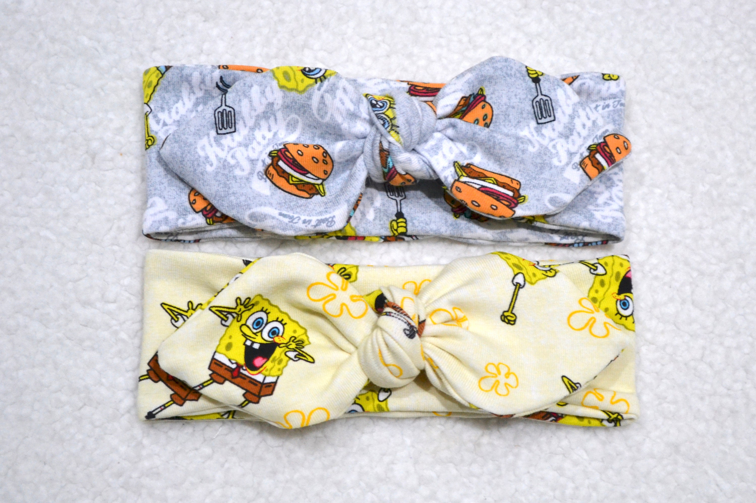 Baby Girl Top Knot Headbands Spongebob Headband Head Wrap Etsy