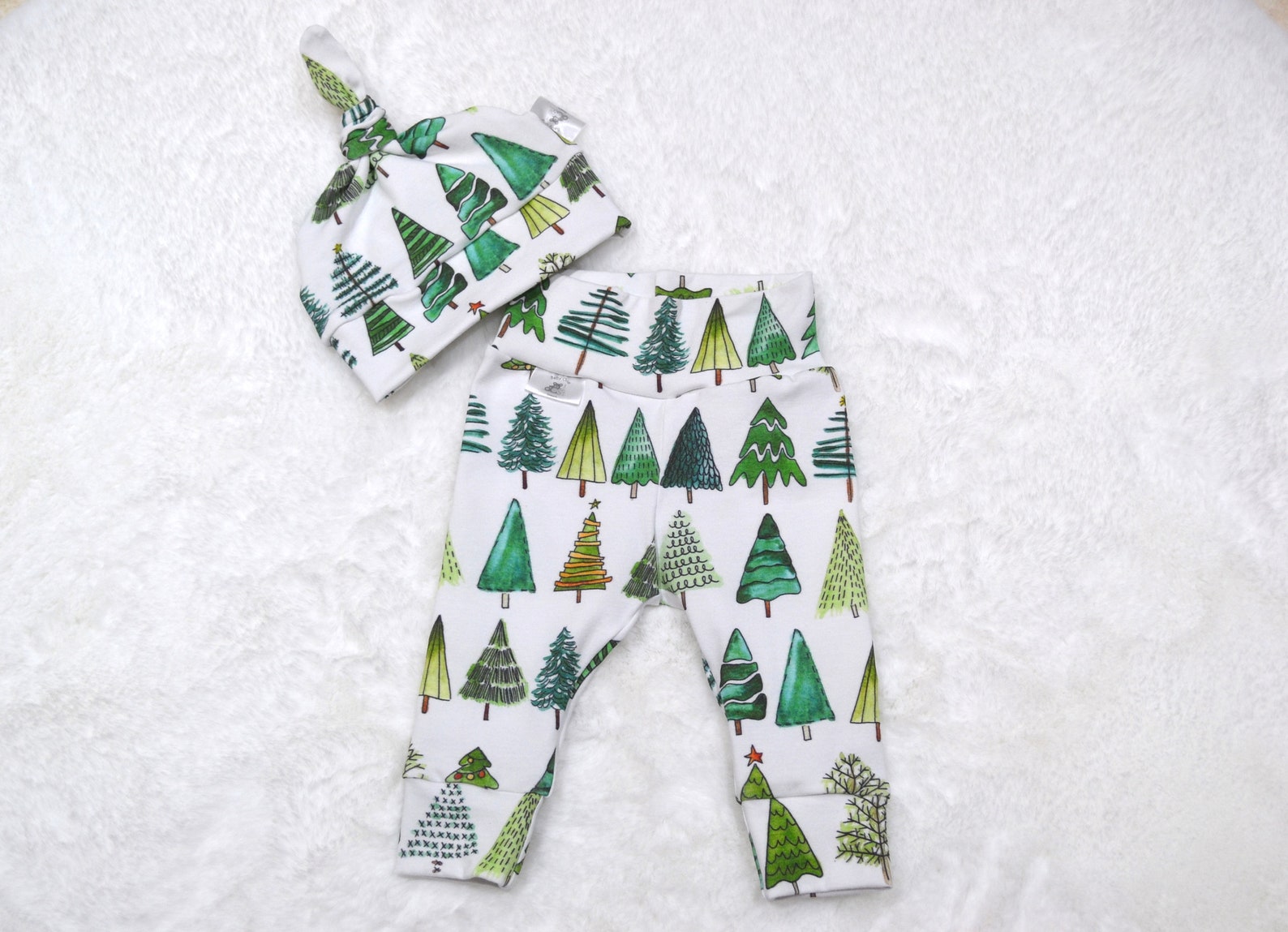 Christmas Trees Baby Boy/girl Outfit Baby Clothes Christmas Etsy