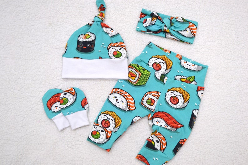 Baby Shower Gift Baby Girl Outfit Baby Boy Outfit Newborn Outfit Sushi Outfit Take Home Outfit