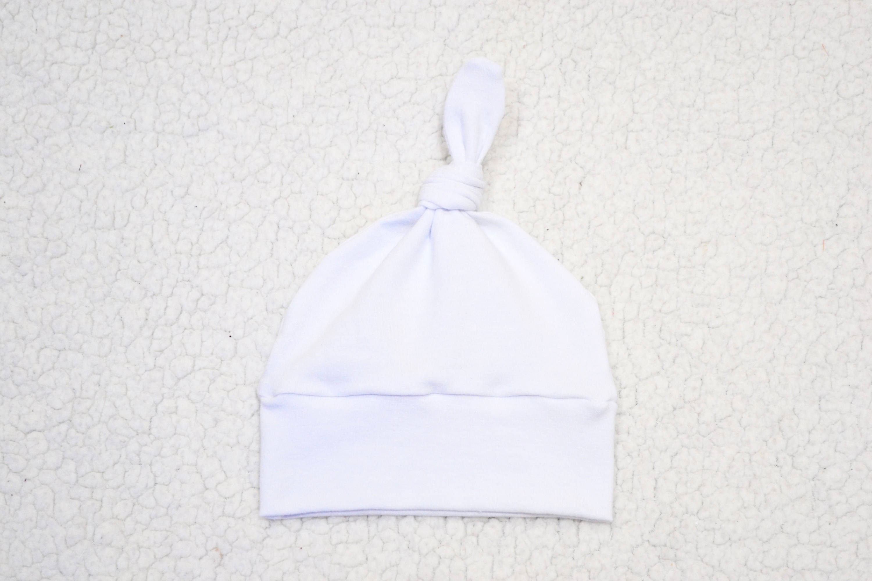 Cotton Jersey White Solid Knot Hat Unisex Hat Newborn Baby Etsy