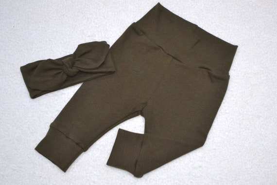 baby girl green leggings