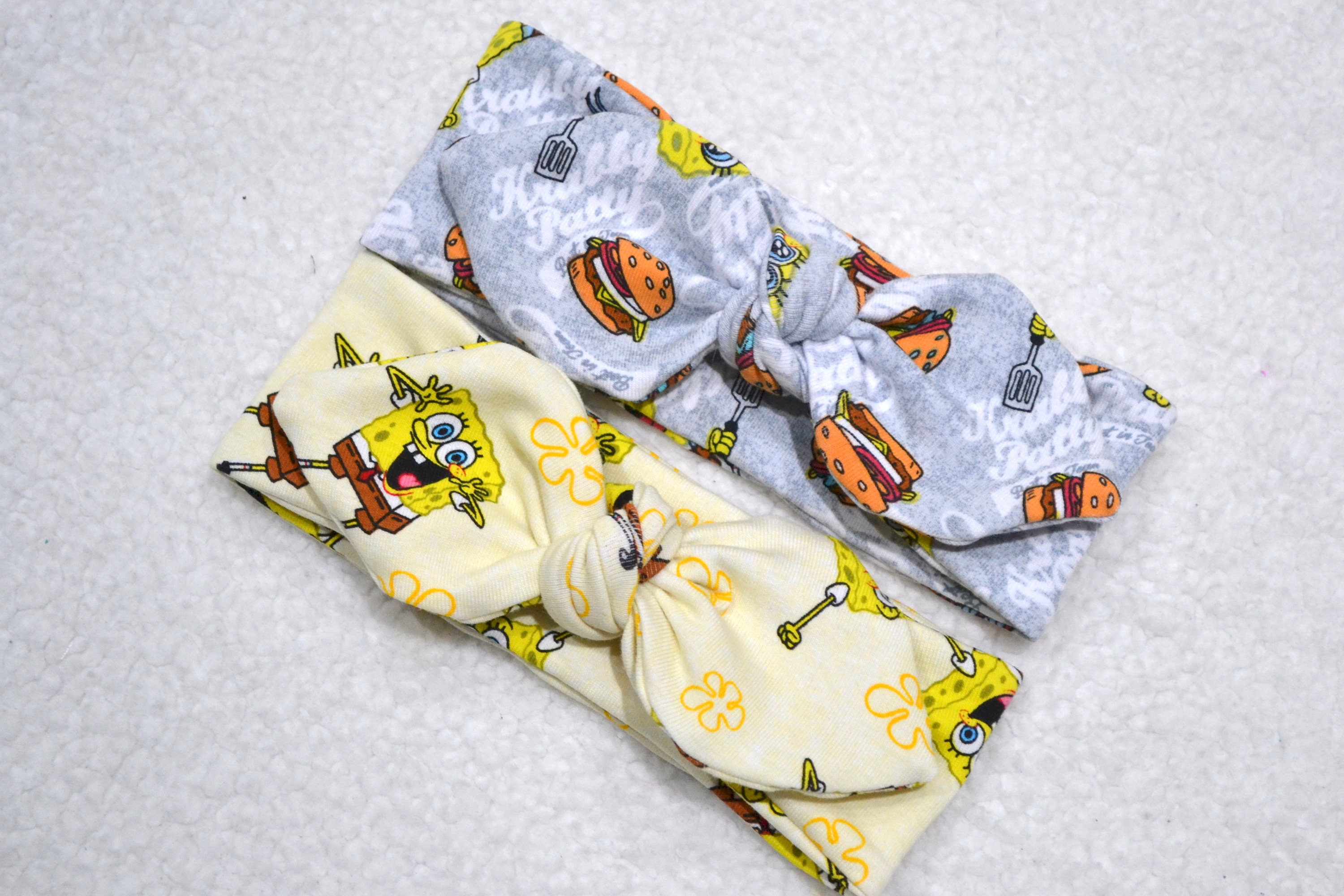 Baby Girl Top Knot Headbands Spongebob Headband Head Wrap Etsy